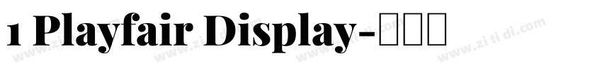 1 Playfair Display字体转换